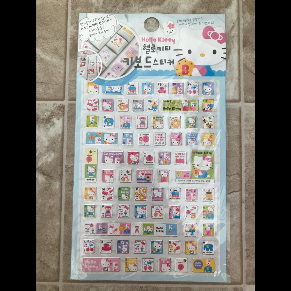 Hello Kitty Stickers for Keyboard